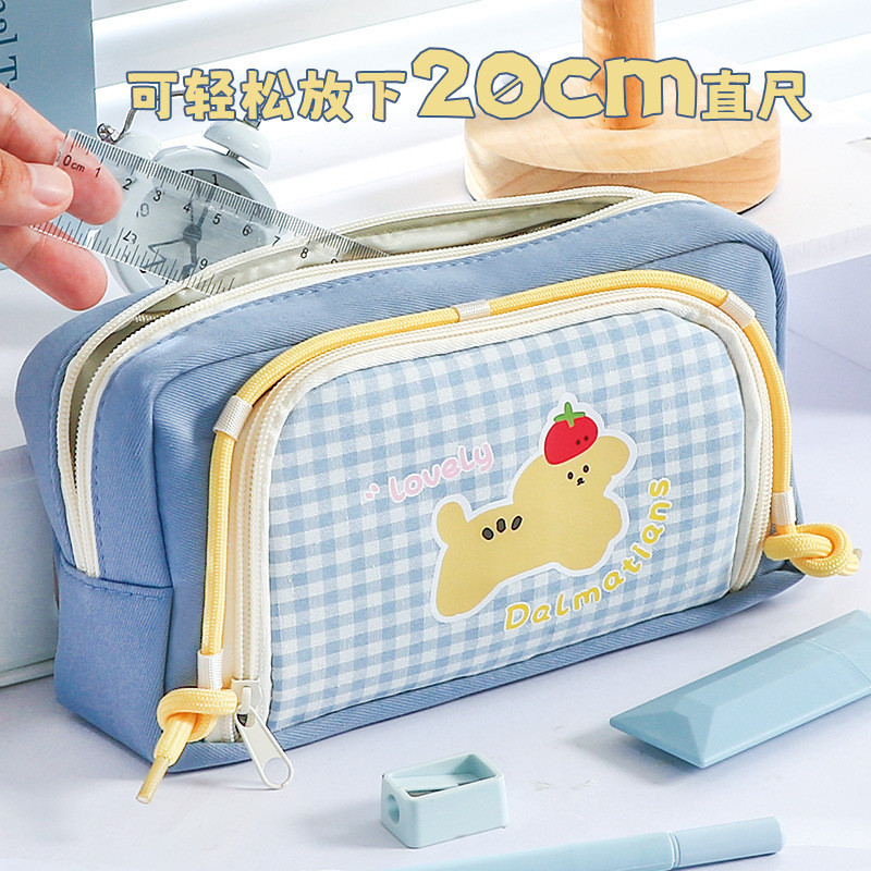 

Kotak Pensil 2025 Kotak Pensil Anjing Jendela Kotak-kotak Baru Penampilan Tinggi Kapasitas Besar Tas Alat Tulis Multifungsi Imut Import