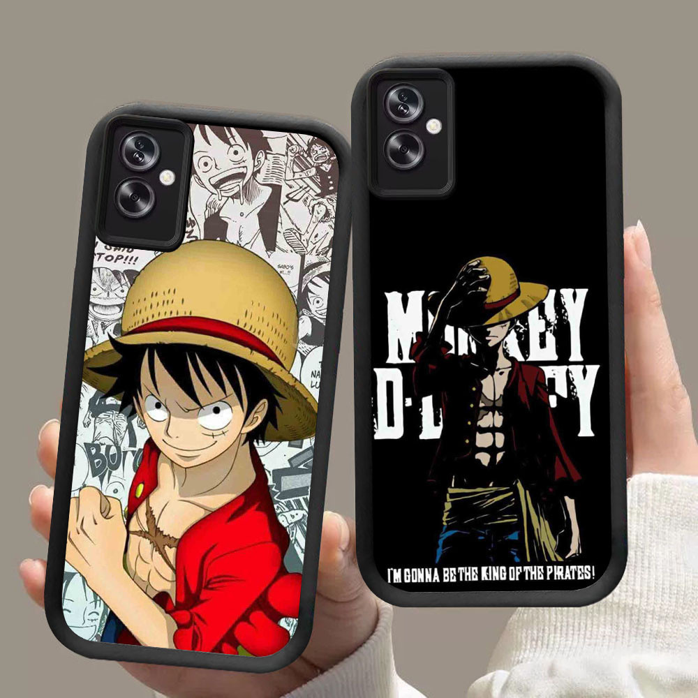 DF-88 Monkey D Luffy Luxury Soft Casing untuk OPPO A79 A3 A3X A5 Realmeo C31 C35 Narz 50A Prime Pro