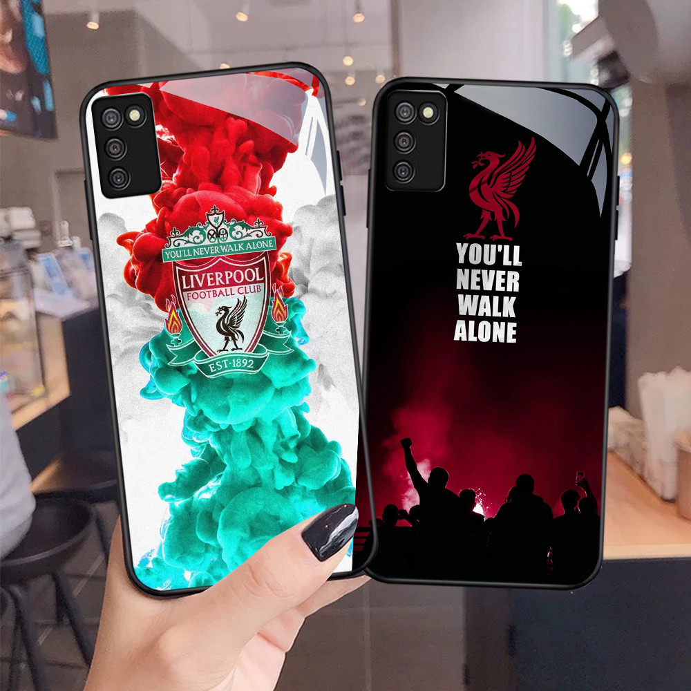 NC-50 Liverpool Football Kaca Glass Case Untuk Samsung A03S A71 M02S A02S A51