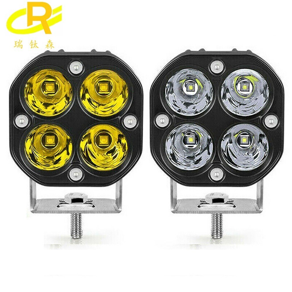 Lampu LED Outdoor Malam Hari Offroad  Motosikal mobil baru 3-inci 40W LED kuning bekerja light strip