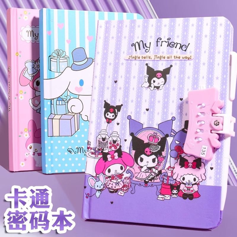 

Buku Kode Sanrio Buku Catatan Anak-anak Siswa Kuromi Melody Buku Catatan Harian Lucu Gadis