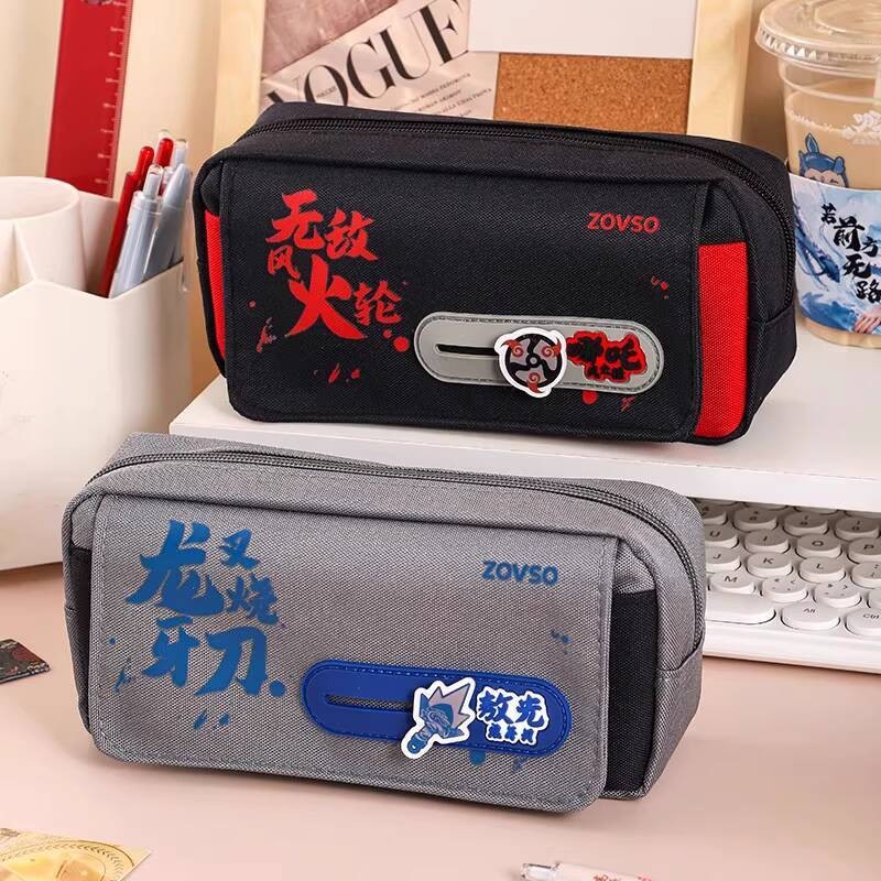 

Tempat Pensil Lapisan Ganda Kapasitas Besar Kotak Nezha Anak Laki-laki Perempuan Penyimpanan Alat Tulis Tas Pensil Ao Bing 2025 Baru Import