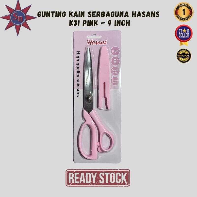 

Gunting Kain Serbaguna Hasans K31 Pink - 9 Inch – Tam, Kuat & Tahan Lama