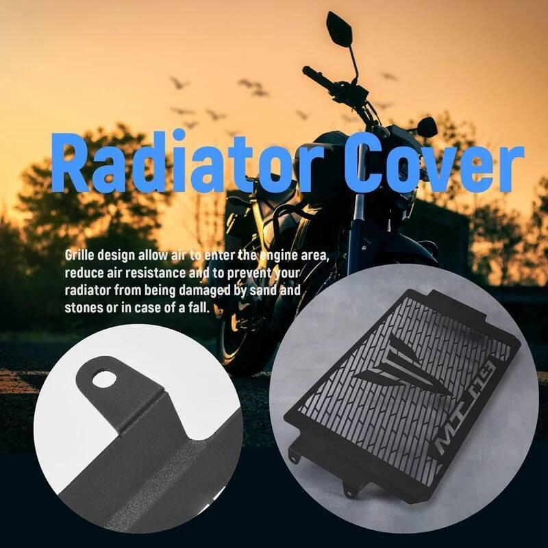 Pelindung Penutup Grille Pendingin Mesin Radiator Untuk YAMAHA MT09 MT-09 2021 2022