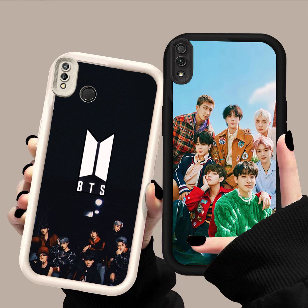 DF-67 BTS BT21 Luxury Soft Casing untuk VIVO Y91C Y91i Y81 Y81S Y91 Y93 V9 Y95 Y66
