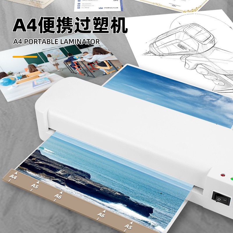 

Mesin Laminating Laminasi Foto paket plastik rumah tangga A4 foto kantor Mini kecil panas dan laminasi mesin