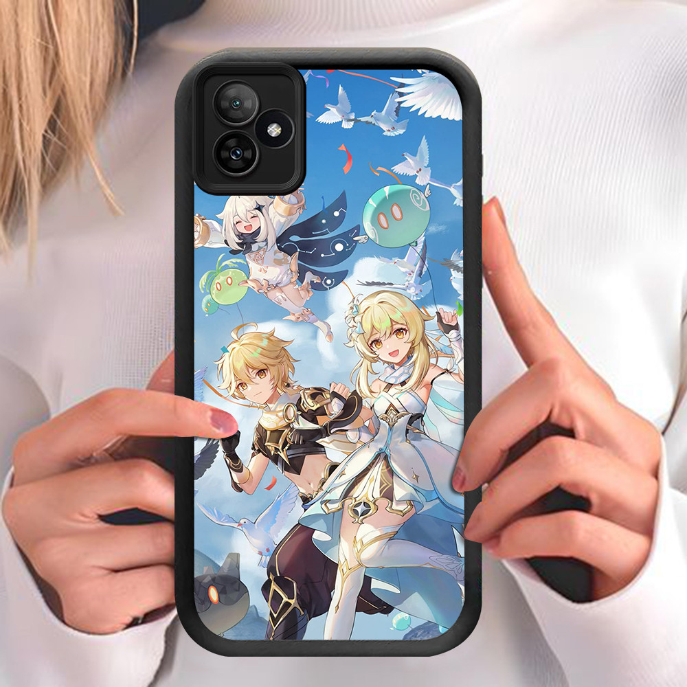 NA-34 Genshin Impact Shockproof Casing untuk Realme C53 C63 C61 C51 GT SE NEO6 6 Note 50 60 Narzo N6