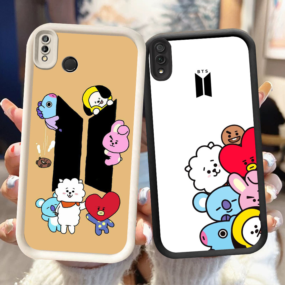 NA-11 BTS BT21 Shockproof Casing untuk VIVO Y91C Y91i Y81 Y81S Y91 Y93 V9 Y95 Y66