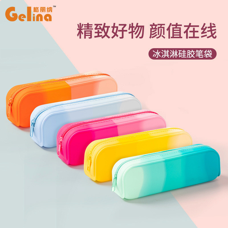 

Kotak Pensil Kotak Pensil Tekstur Silikon Persegi Panjang Warna Gradasi Kreatif untuk Mahasiswa Kapasitas Besar Perlengkapan Import