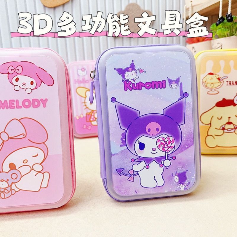 

Tas Pensil Pelajar 3D Kotak Alat Tulis Multifungsi Berpenampilan Tinggi Tas Penyimpanan Pensil Kapa