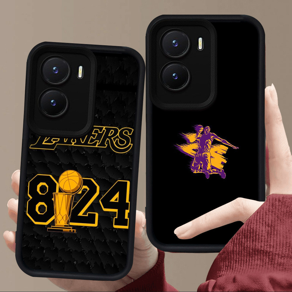 E57 Basketball N-B-A Casing untuk Silikon Hitam VIVO Y35 IQOO Z9X Y56 Z9 Y22s Y75 Y15a Y15s Y55 Y01 