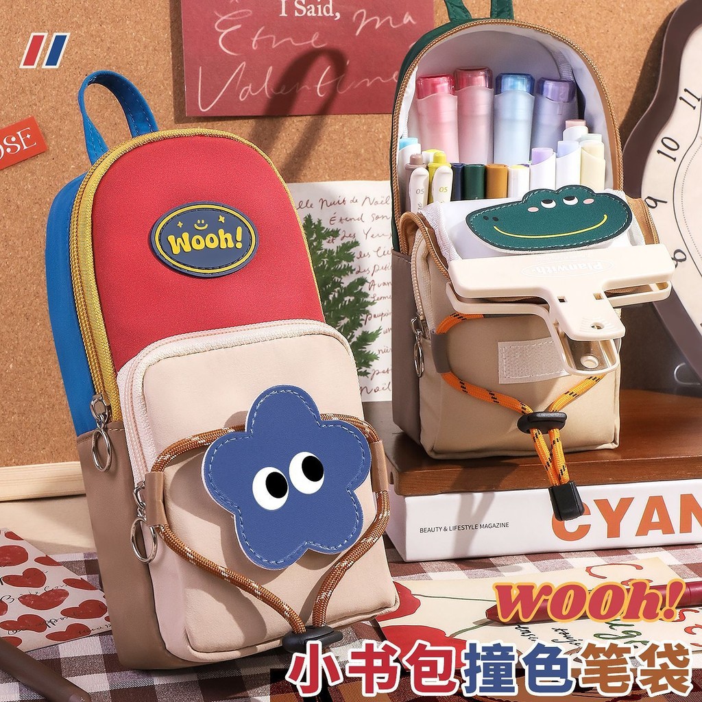 

Tempat Pensil Tas Gaya Sederhana Baru untuk Anak Laki-laki Perempuan Sekolah Dasar, Pouch Alat Tulis Unik dan Khas, Kotak Pensil Import