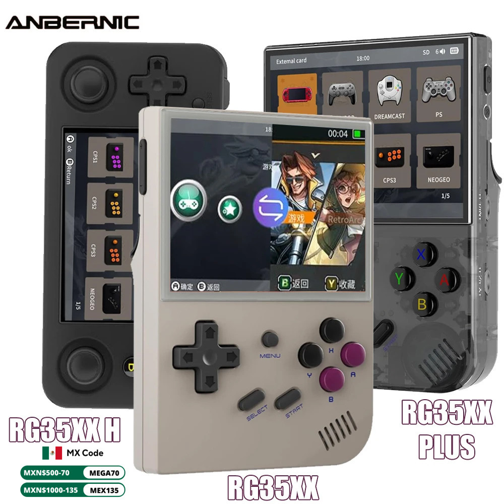 ANBERNIC RG35XX/RG35XX PLUS/RG35XX H Handheld 3.5″ IPS 640*480 Screen Portable Video Game Player Chr