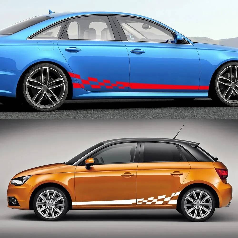 Aksesoris Mobil Hyundai Untuk CRETA EON EQUUS i10 i20 i40 IONIQ IX25 IX55 KONA 2PCS Stiker Samping P