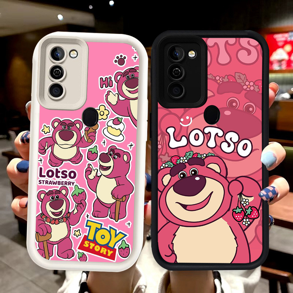 N89 Lotso Silikon hitam putih Casing untuk Samsung A02 A11 M02S A21S A03S M02 A03 Core A02S A20S Cas
