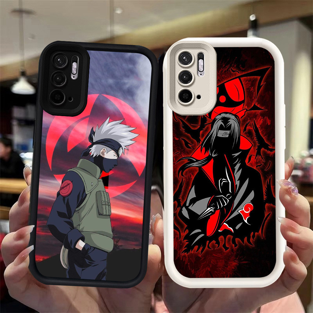 N118 Naruto Silikon hitam putih Casing untuk Xiaomi Redmi Note 10 Pro 10s 5G Case