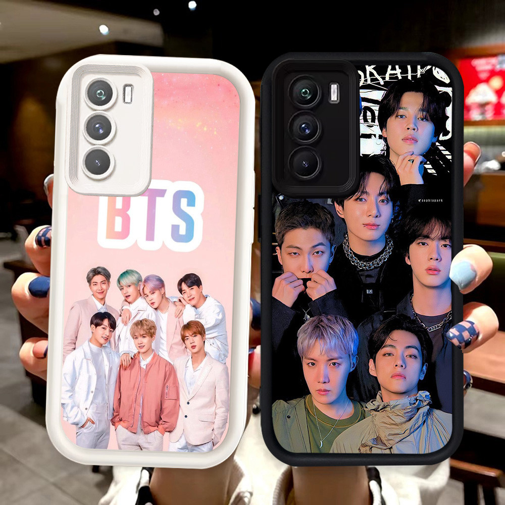 N37 KPOP Korean Boys Silikon hitam putih Casing untuk OPPO A16 A54S A39 A37 A16S A83 Case