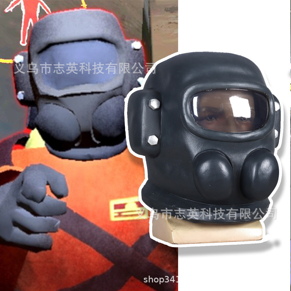 Topeng Cosplay  Lethal Company karyawan helm, topeng, headgear, cosplay game peripherals Import