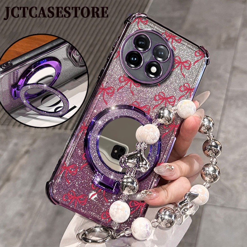 Glitter Card Case HP Oppo A96 F11 F7 F7 Pro A12 Cermin Dengan Stand Oppo Case Silikon Casing A12E A1