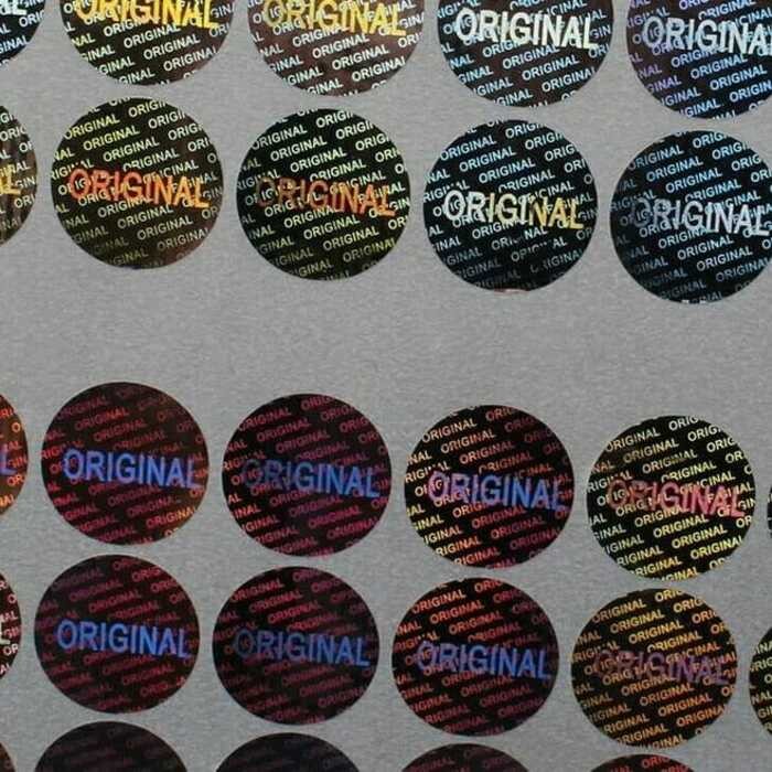 

stiker hologram original diameter 1,5 cm