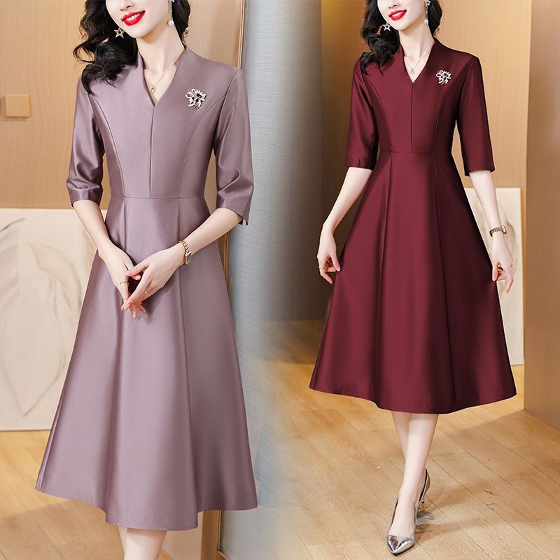 New Style Noble Mother-in-law Wedding Banquet Dress High-end Wedding Mother Dress