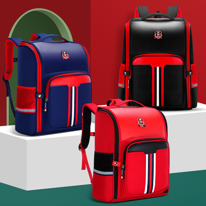 Tas  Tas sekolah dasar, unisex untuk laki-laki dan perempuan, ruang terbuka sepenuhnya, tas anak kel