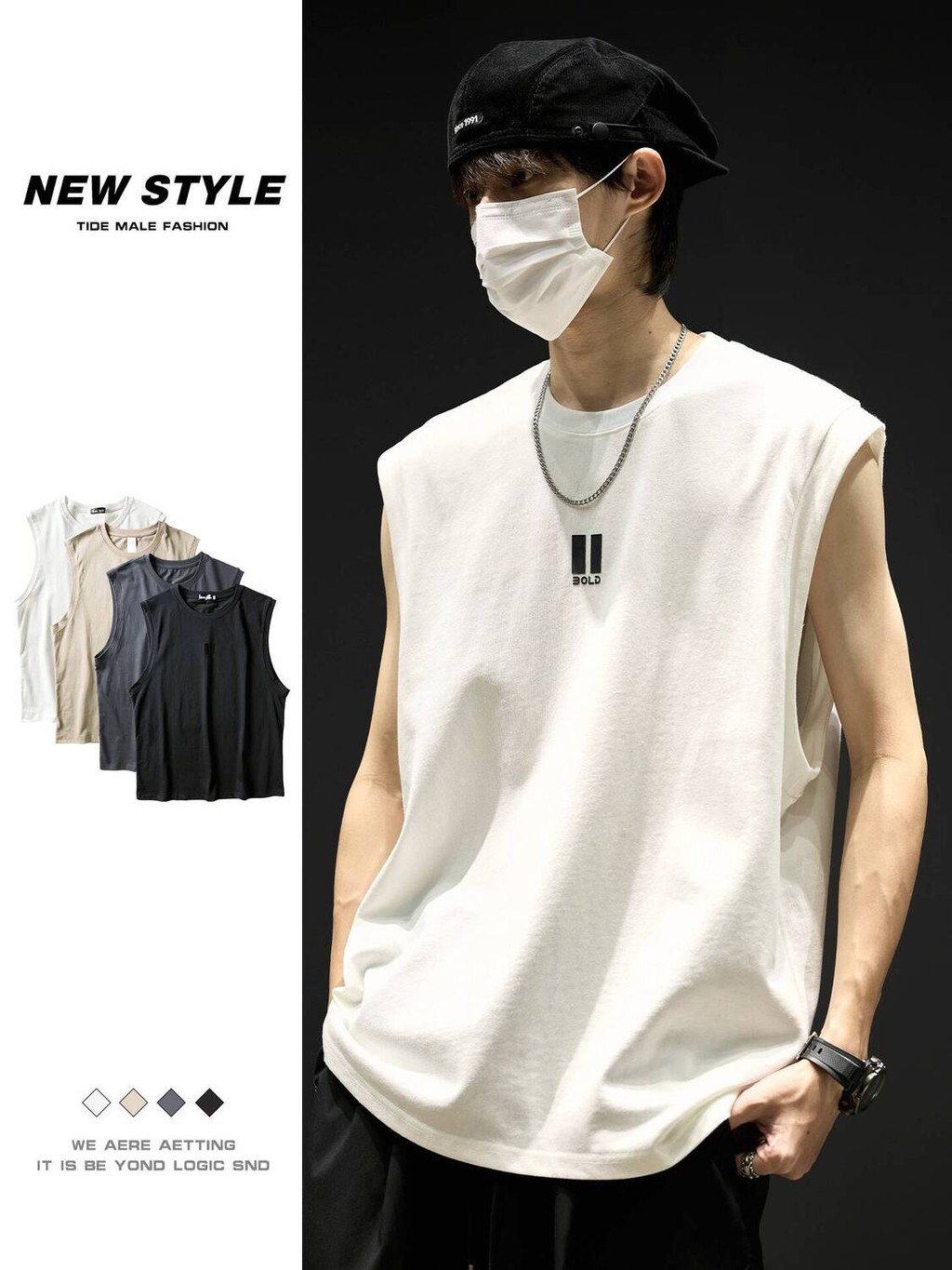 Latihan Basket Pria Musim Panas Dingin Katun Murni Kaos Tanpa Lengan Gaya Amerika Rompi Olahraga Keb