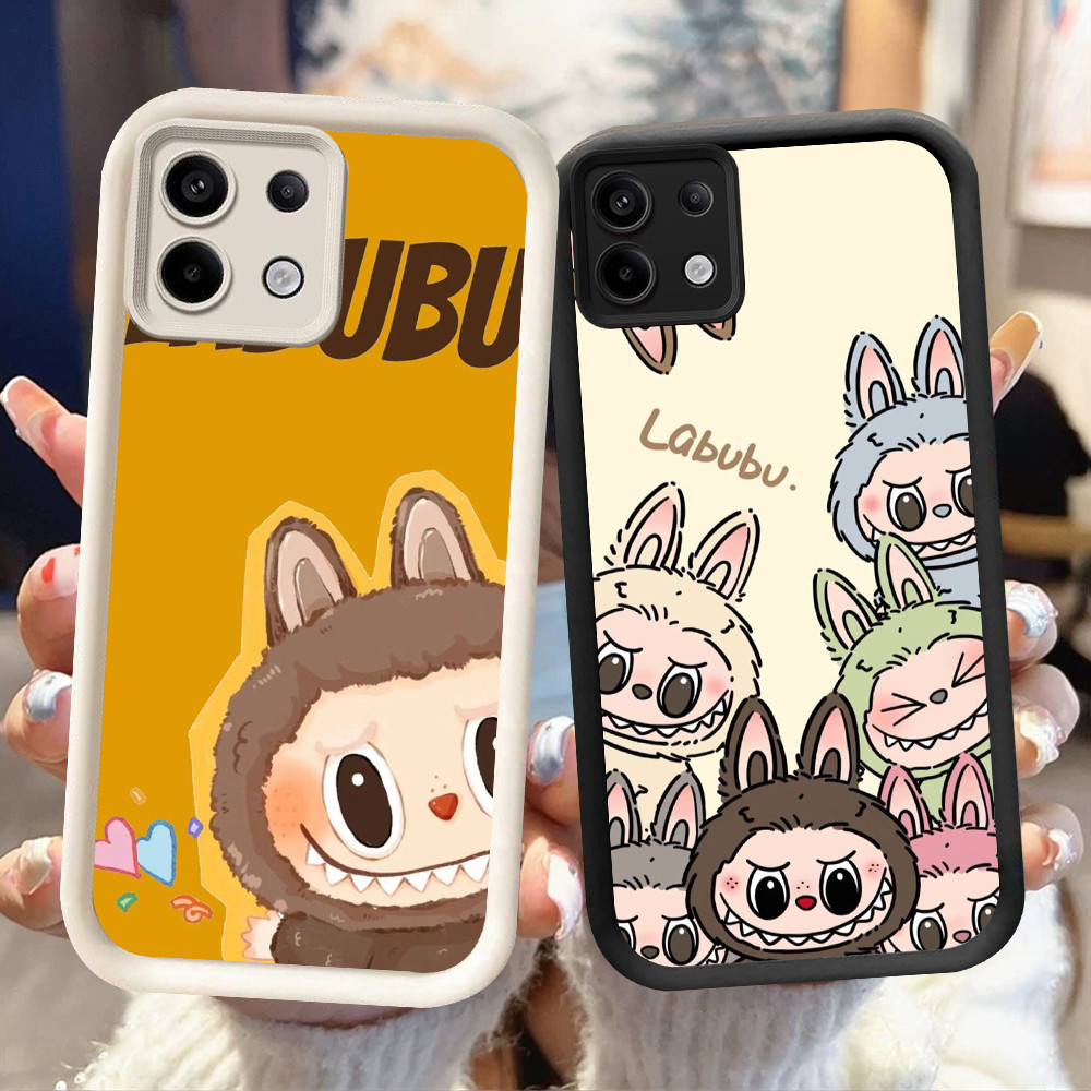 NA-49 Labubu Shockproof Casing untuk Infinix 7 GT 20 Tecno POP 7 Spark GO ITEL A80 P65 Pro
