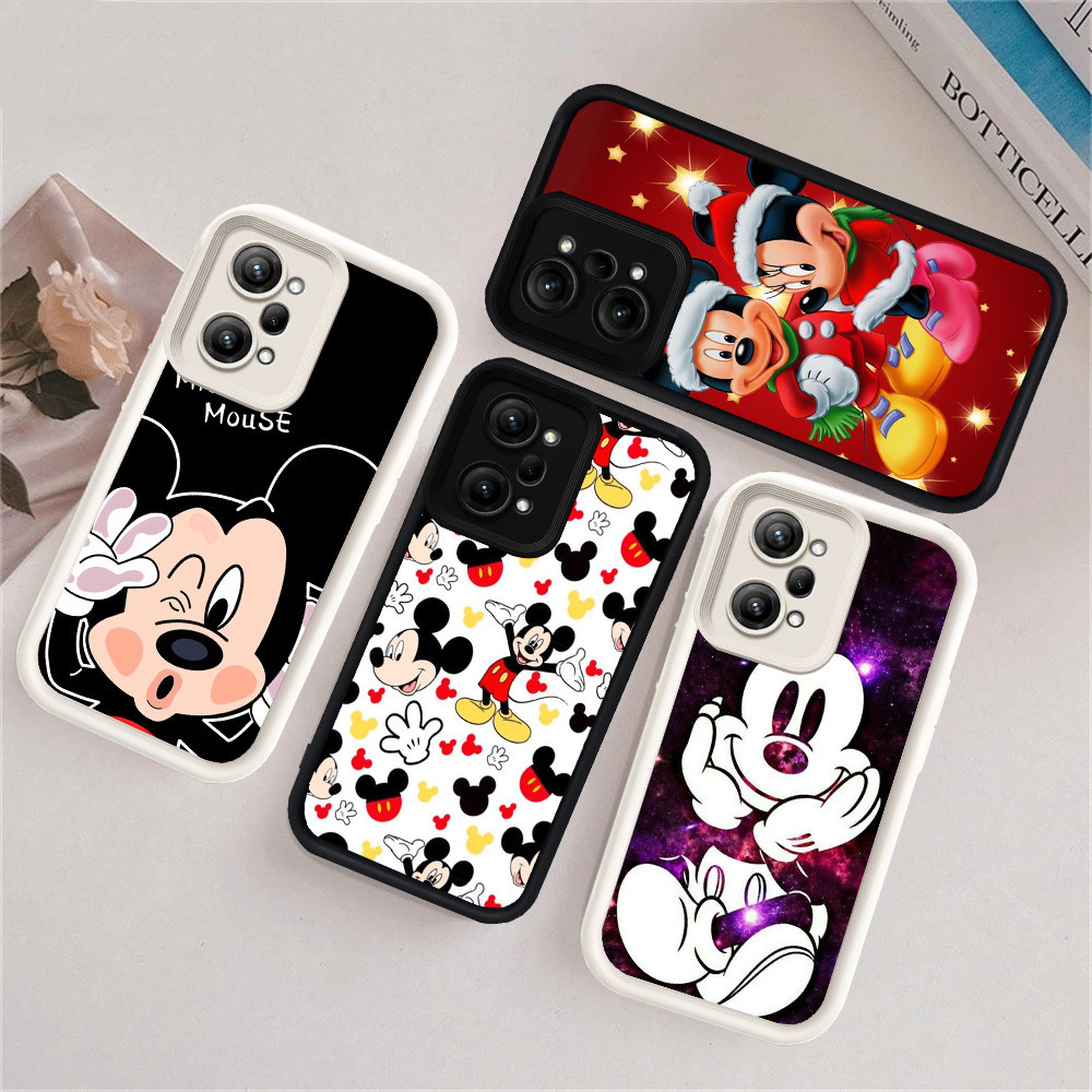 J-24 mickey mouse Hitam Putih silikon lembut Casing untuk Xiaomi POCO F7 M6 F5 F6 X5 C71 M7 X7 Pro 5