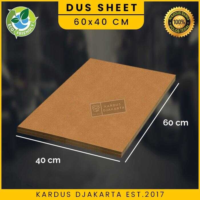 

Kardus / Karton Box Packing Sheet Lembaran Polos 60x40 CM
