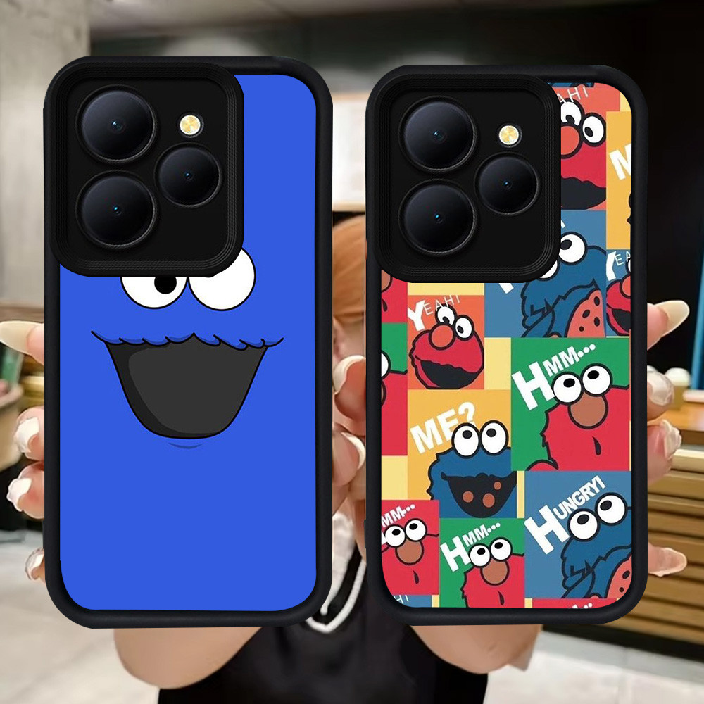 Q123 Sesame Street lembut Casing untuk ITEL A80 City 100 P65 P55 RS4 A90 A70 A50 S23 5G