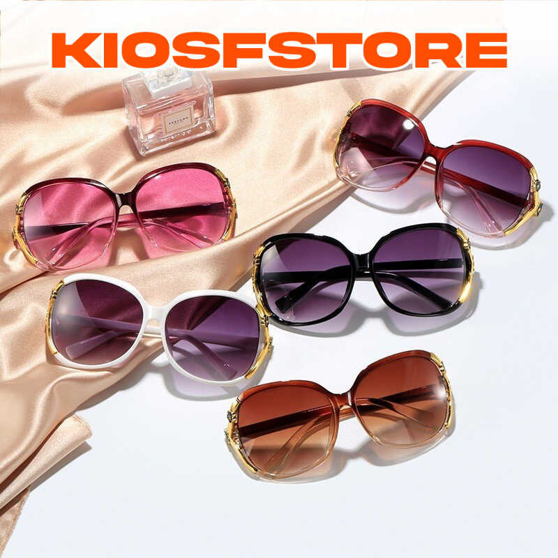 KFS  - KACAMATA HITAM KM49 WANITA MODEL KOREA MEWAH BAHAN METAL WARNA WARNI REAL PICT