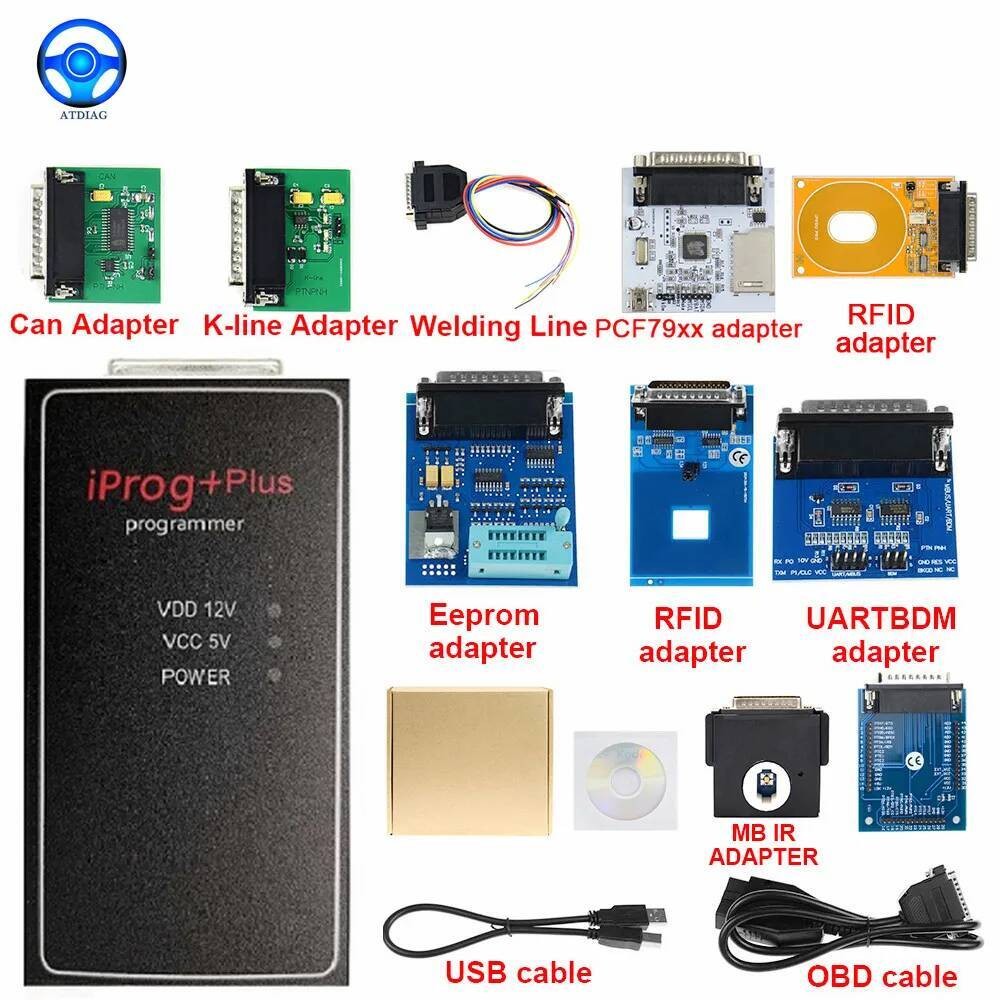 V777 Iprog+Plus 777 Iprog 3in1 port IMMO+ Koreksi+ Reset Ganti Carprog IPROG Pro Adaptor Lengkap +P