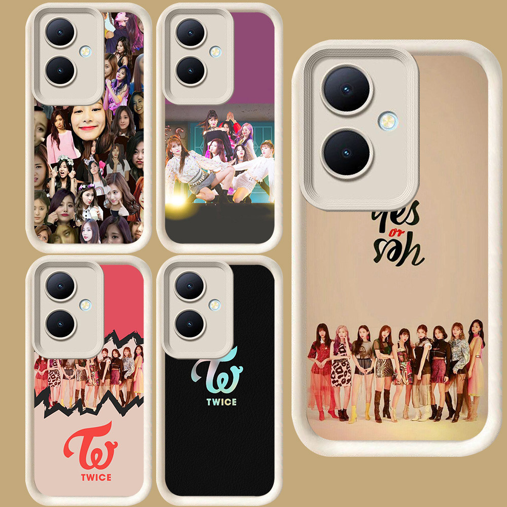 R15 Twice Casing untuk OPPO Reno 11 10 8T 13F 11F Pro 5G Putih