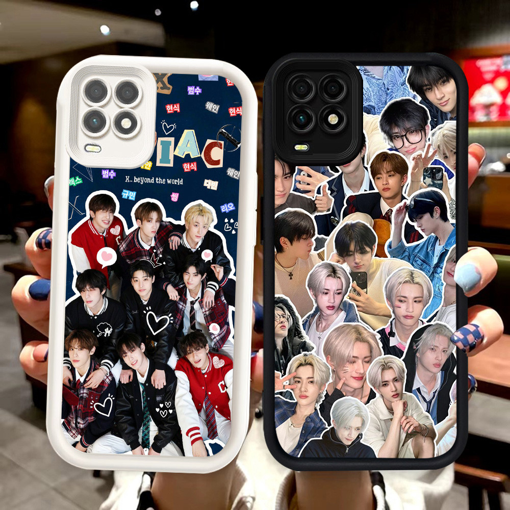 N114 xodiac kpop Silikon hitam putih Casing untuk OPPO A94 A54 Realme 8S 8 Pro 5G Case