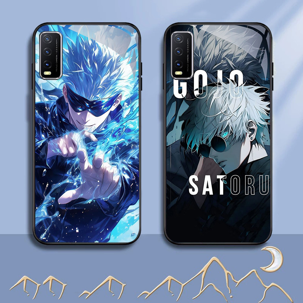 NC-41 Jujutsu Kaisen Kaca Glass Case Untuk VIVO Y20 Y20s Y20i V15 Y50 S1 Y30 Pro