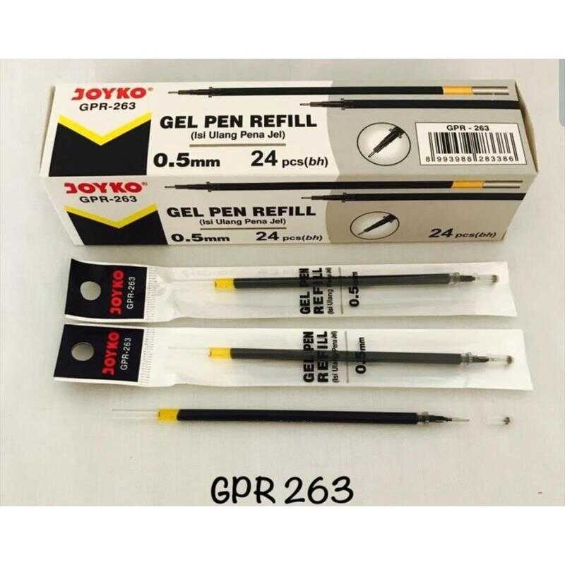 

[24 Refill] Gel Pen REFILL JOYKO [Needle Tip] GPR 263 - HITAM