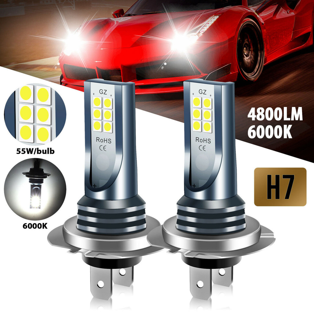 Lampu Kabut Fog Lamp Mobil  Lampu kabut mobil h11 h1 h3 9005 881 880 h4 h7 2835 12smd LED lampu