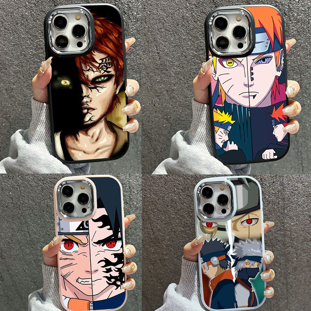 Casing Hp Ponsel Kasing Realme C55 C65 C67 4G C11 C15 C21 C63 Bingkai kamera elektroplating silikon 