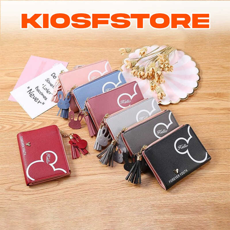 KFS - DOMPET WANITA LIPAT D109 DOMPET KARAKTER LUCU KARTUN