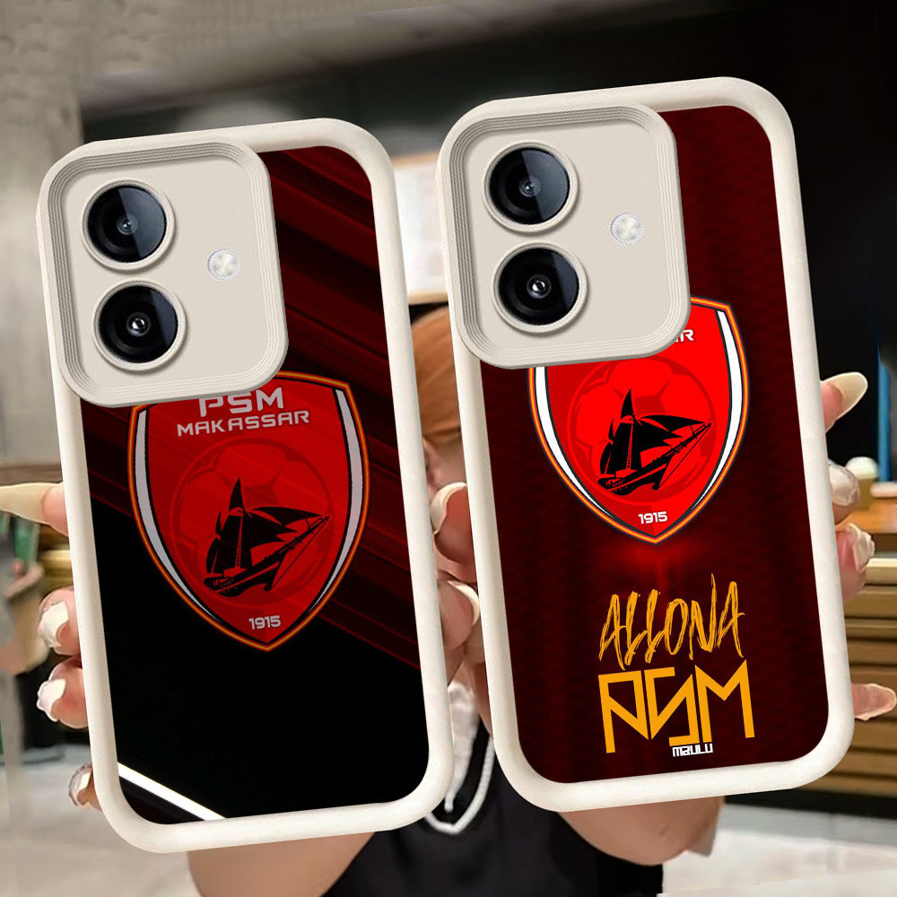 lembut Casing untuk OPPO A5 A79 A3X A3 A5i Pro A5X 5G Putih Q112 PSM Makassar