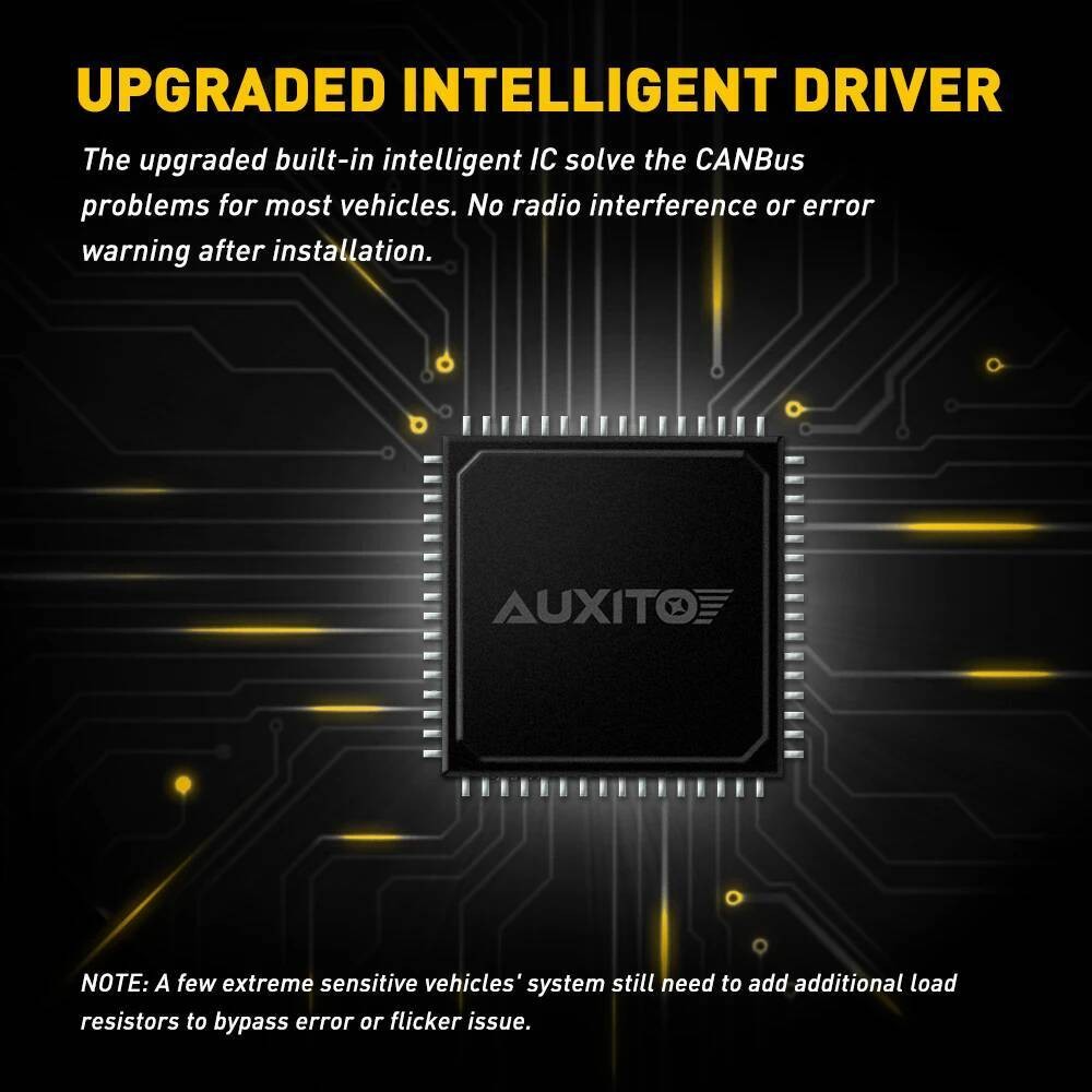 2Pcs AUXITO H8 H11 Caus 9006 HB4 PSX24W H10 H16 5202 Lampu Bohlam PSX26W H27 881 880 LED DRL CSP Mob