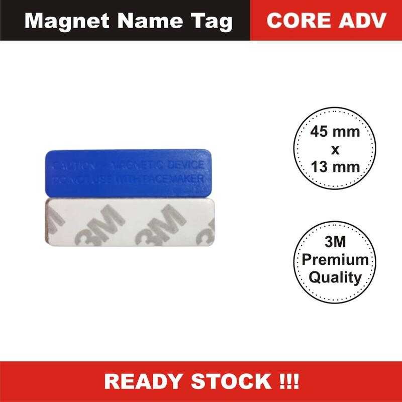 

Magnet Name Tag 45 x 13 Caution Magnetic Premium Sier