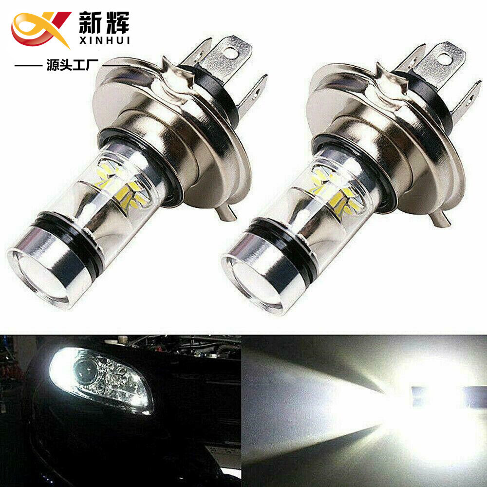 Lampu Depan Mobil Headlights Front Lamps  Lampu LED mobil H4 100W 20LED kabut 3030 9005 H16 H7 H1 la