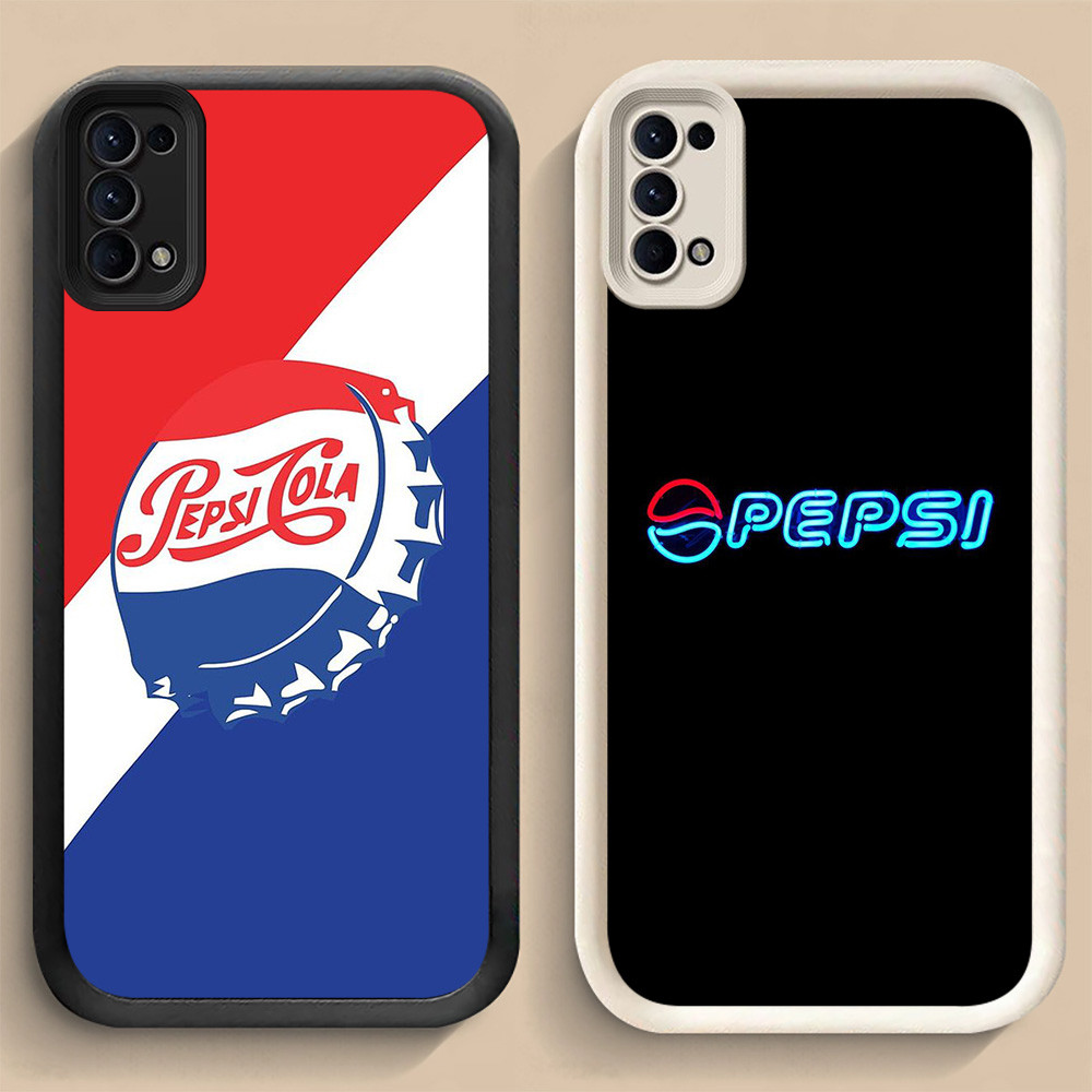 LF-42 Pepsi Cola Art Shockproof Casing untuk OPPO Reno 4 5 6e Find X3 Lite Realme C65 Narzo N53 N63