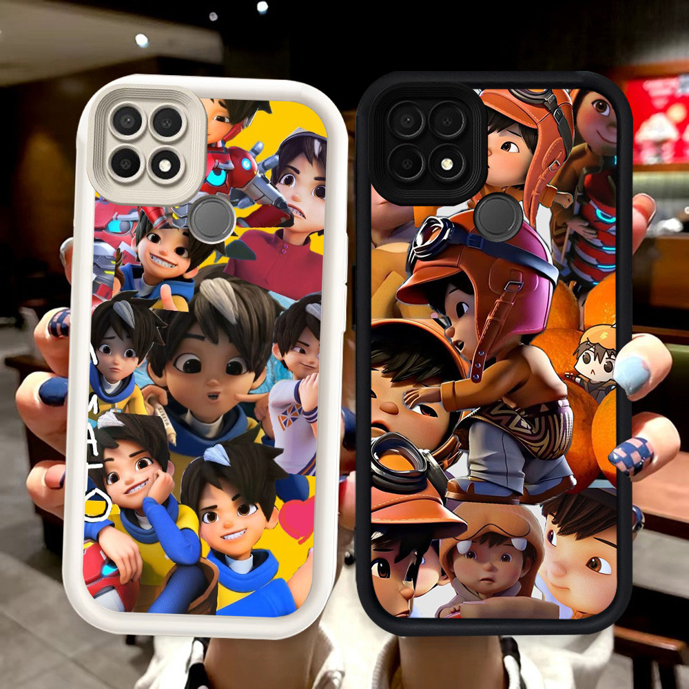 N127 Boboiboy Silikon hitam putih Casing untuk Realme C21Y C21 C25Y Narzo 20 30A Case