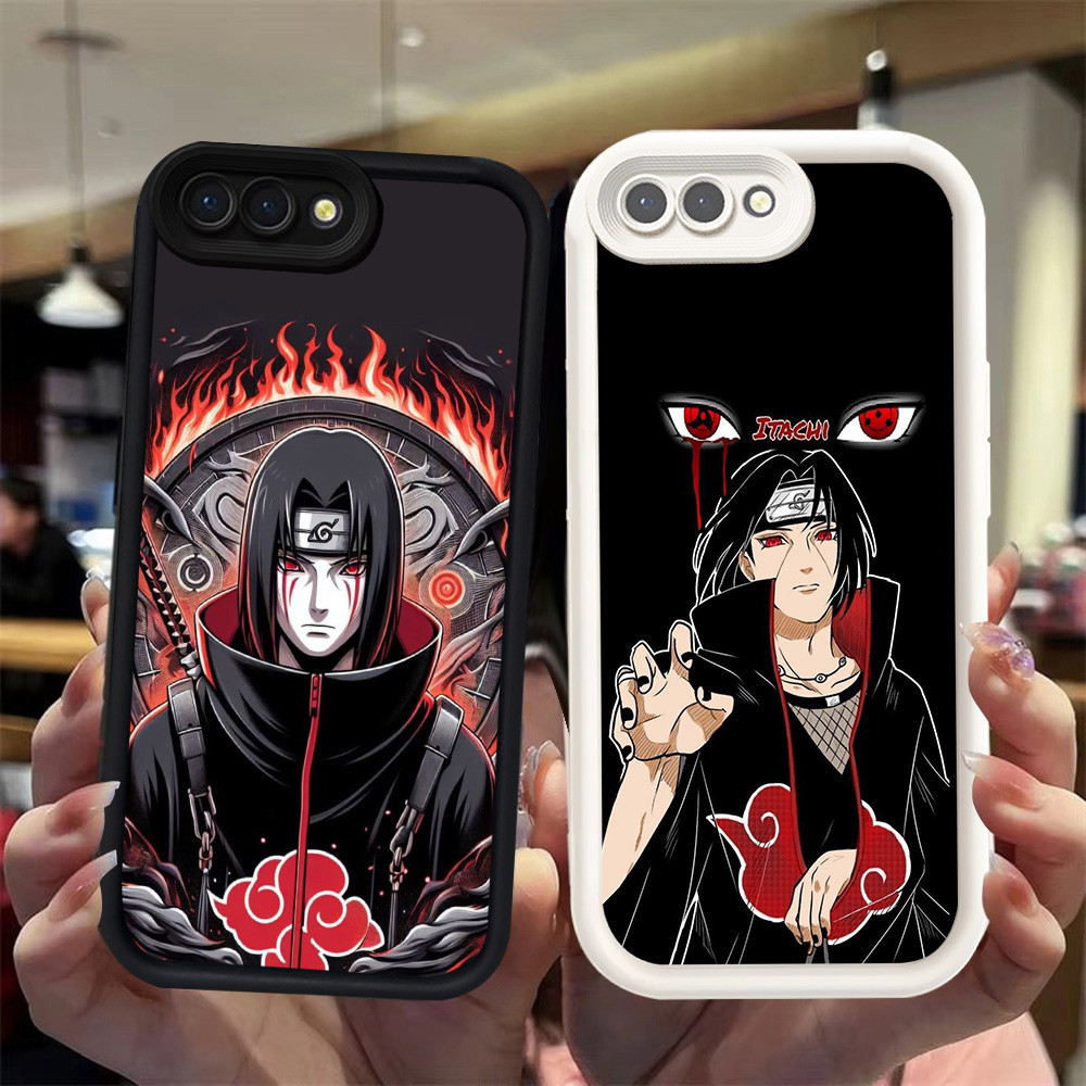 N125 Naruto Itachi Silikon hitam putih Casing untuk Realme C2 C2s OPPO A5 A3s A12e A1K Case