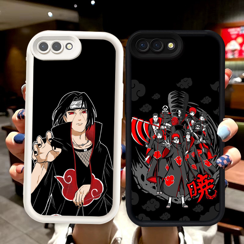 T-18 Akatsuki Itachi Hitam Putih silikon lembut Casing untuk OPPO A5 F5 A37 A39 A83 A3s A12e A1K Rea