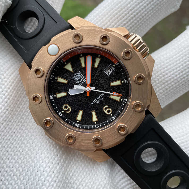 STEELDIVE Bronze Diver Military Men Automatic Watch 1000M Waterproof Mechanical Wristwatch Lumi