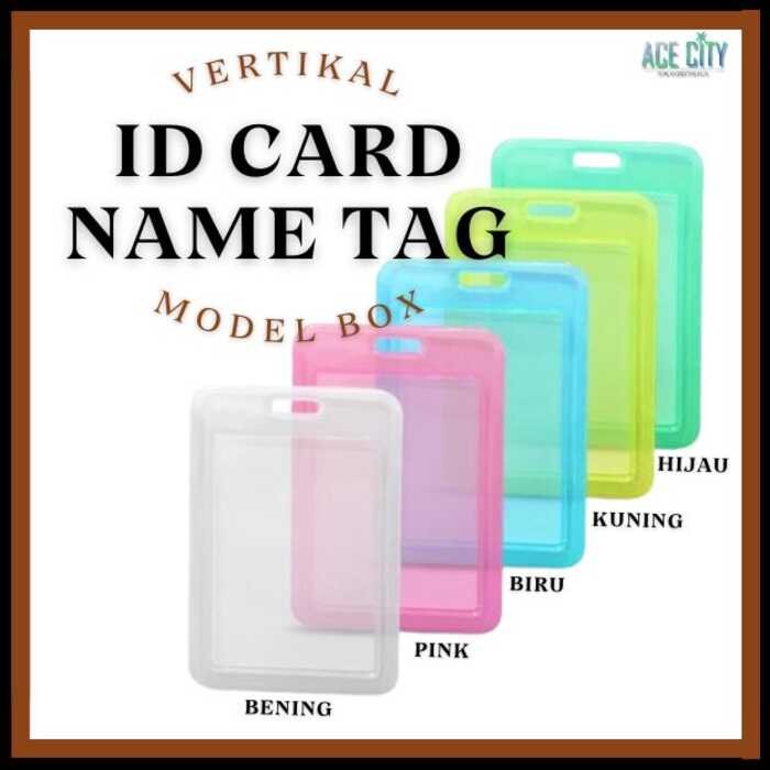 

Holder Frame ID Card NameTag Model Box Transparant 2 Sisi